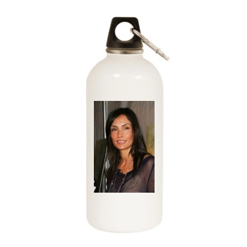 Famke Janssen White Water Bottle With Carabiner