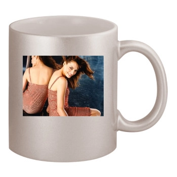 Famke Janssen 11oz Metallic Silver Mug