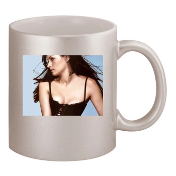 Famke Janssen 11oz Metallic Silver Mug