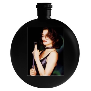 Famke Janssen Round Flask