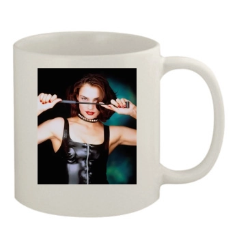 Famke Janssen 11oz White Mug