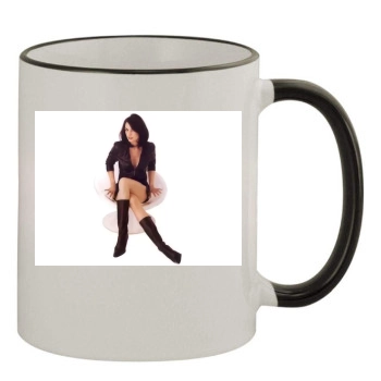 Famke Janssen 11oz Colored Rim & Handle Mug