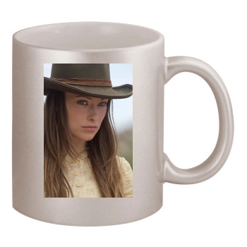 Olivia Wilde 11oz Metallic Silver Mug