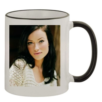 Olivia Wilde 11oz Colored Rim & Handle Mug