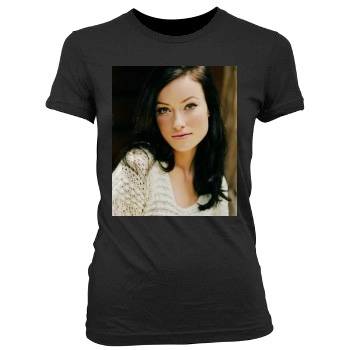 Olivia Wilde Women's Junior Cut Crewneck T-Shirt