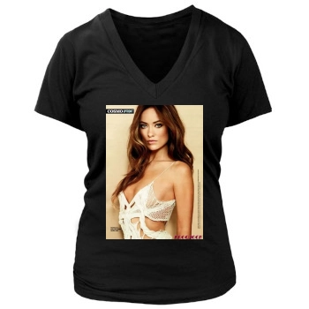 Olivia Wilde Women's Deep V-Neck TShirt