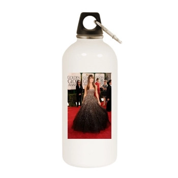 Olivia Wilde White Water Bottle With Carabiner