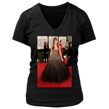 Olivia Wilde Women's Deep V-Neck TShirt