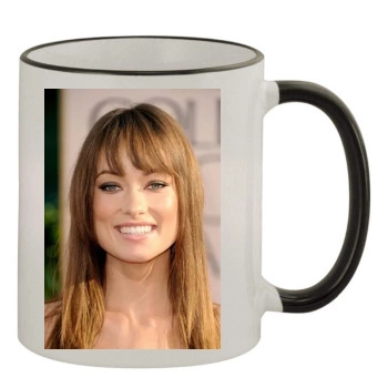 Olivia Wilde 11oz Colored Rim & Handle Mug