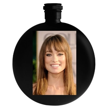 Olivia Wilde Round Flask