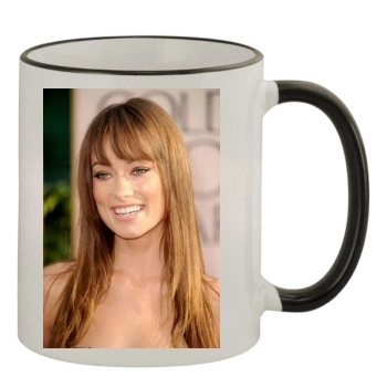 Olivia Wilde 11oz Colored Rim & Handle Mug