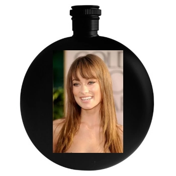 Olivia Wilde Round Flask