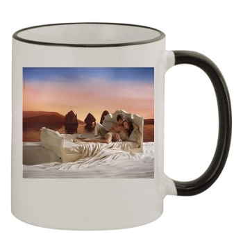 Olivia Wilde 11oz Colored Rim & Handle Mug