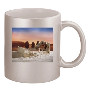 Olivia Wilde 11oz Metallic Silver Mug