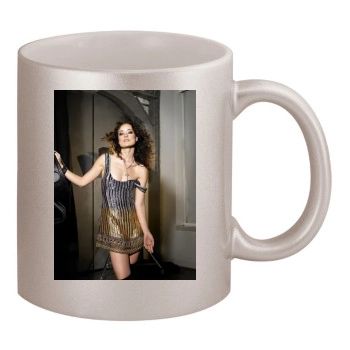 Olivia Wilde 11oz Metallic Silver Mug