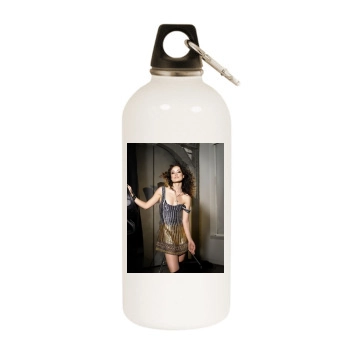 Olivia Wilde White Water Bottle With Carabiner