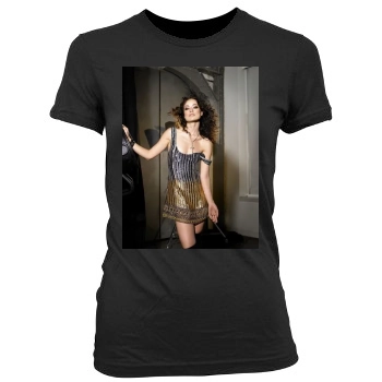 Olivia Wilde Women's Junior Cut Crewneck T-Shirt