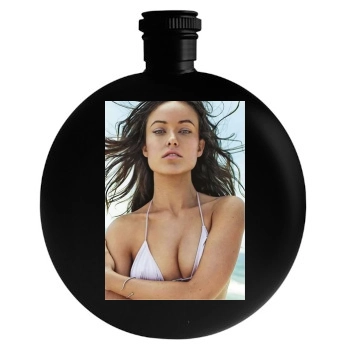 Olivia Wilde Round Flask