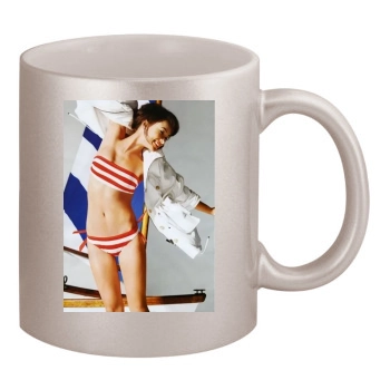 Olivia Wilde 11oz Metallic Silver Mug