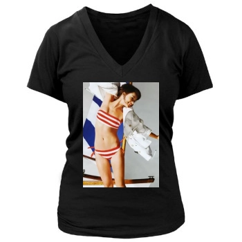 Olivia Wilde Women's Deep V-Neck TShirt