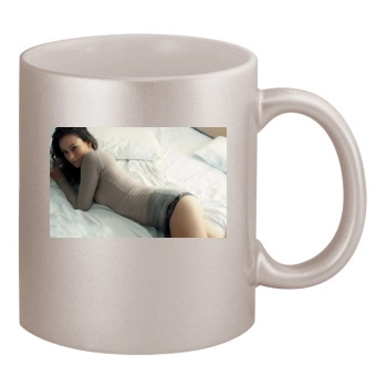 Olivia Wilde 11oz Metallic Silver Mug