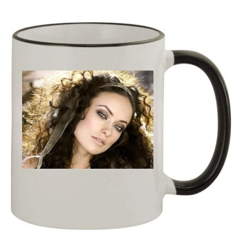 Olivia Wilde 11oz Colored Rim & Handle Mug