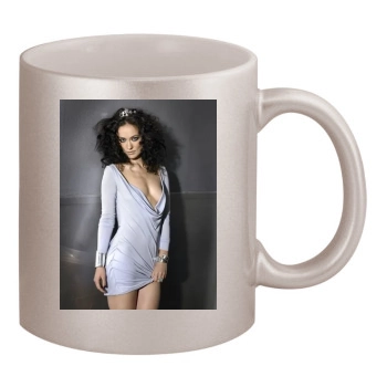 Olivia Wilde 11oz Metallic Silver Mug