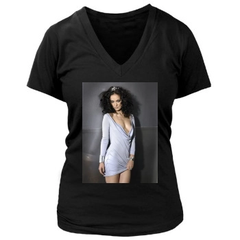 Olivia Wilde Women's Deep V-Neck TShirt