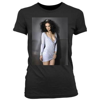 Olivia Wilde Women's Junior Cut Crewneck T-Shirt