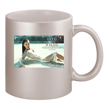 Olivia Wilde 11oz Metallic Silver Mug