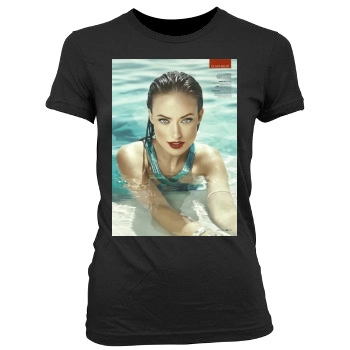 Olivia Wilde Women's Junior Cut Crewneck T-Shirt