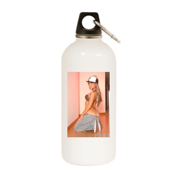 Hayden Panettiere White Water Bottle With Carabiner