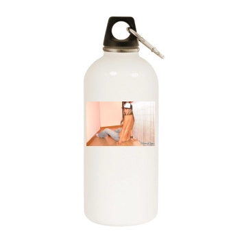 Hayden Panettiere White Water Bottle With Carabiner