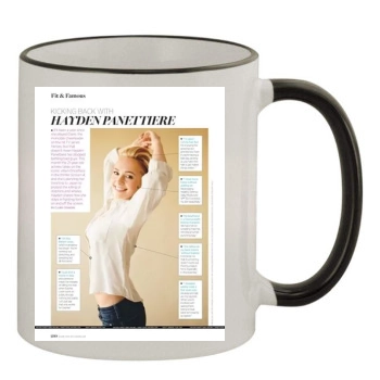 Hayden Panettiere 11oz Colored Rim & Handle Mug