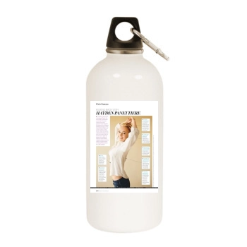 Hayden Panettiere White Water Bottle With Carabiner