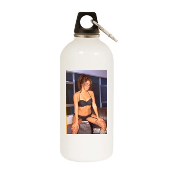 Hayden Panettiere White Water Bottle With Carabiner