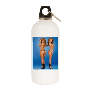 Hayden Panettiere White Water Bottle With Carabiner