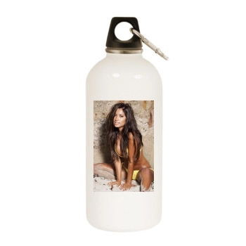 Hayden Panettiere White Water Bottle With Carabiner