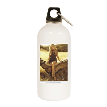 Hayden Panettiere White Water Bottle With Carabiner