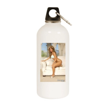 Hayden Panettiere White Water Bottle With Carabiner