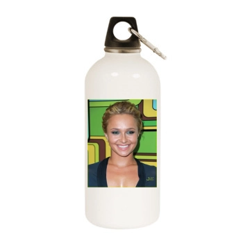 Hayden Panettiere White Water Bottle With Carabiner