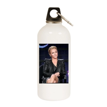 Hayden Panettiere White Water Bottle With Carabiner