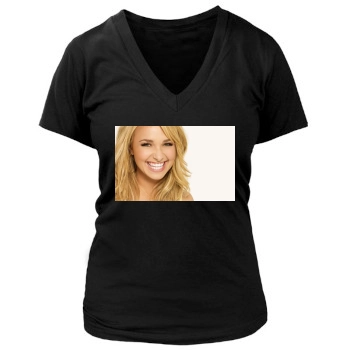 Hayden Panettiere Women's Deep V-Neck TShirt