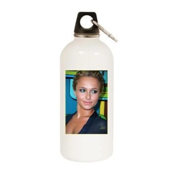 Hayden Panettiere White Water Bottle With Carabiner