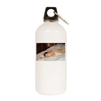 Hayden Panettiere White Water Bottle With Carabiner