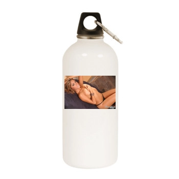 Hayden Panettiere White Water Bottle With Carabiner