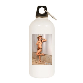 Hayden Panettiere White Water Bottle With Carabiner