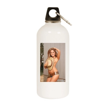 Hayden Panettiere White Water Bottle With Carabiner