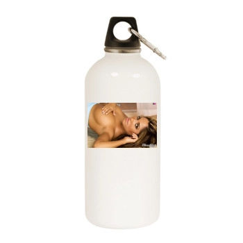 Hayden Panettiere White Water Bottle With Carabiner