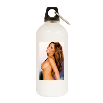 Hayden Panettiere White Water Bottle With Carabiner